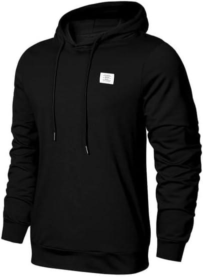 imageJMIERR Mens 2 Piece Outfits Hoodie Sweatshirt Tracksuit ampamp Joggers Sweatpants Sweatsuit SetA Black