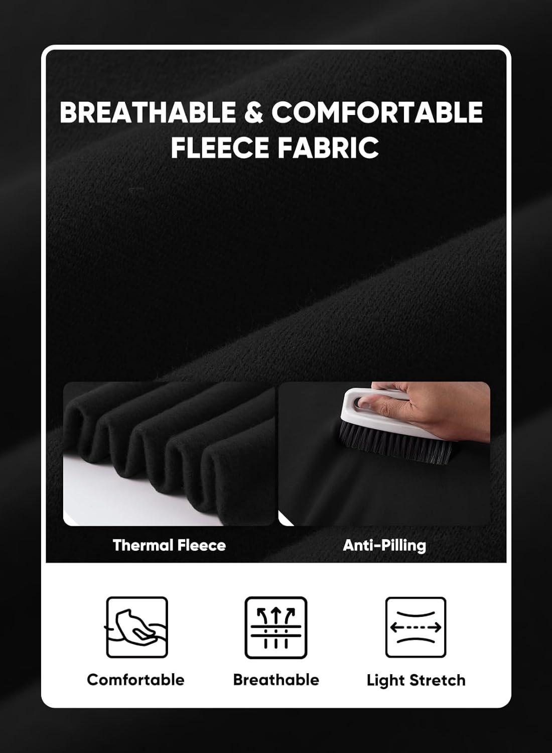 imageJMIERR Mens 2 Piece Outfits Hoodie Sweatshirt Tracksuit ampamp Joggers Sweatpants Sweatsuit SetBlack