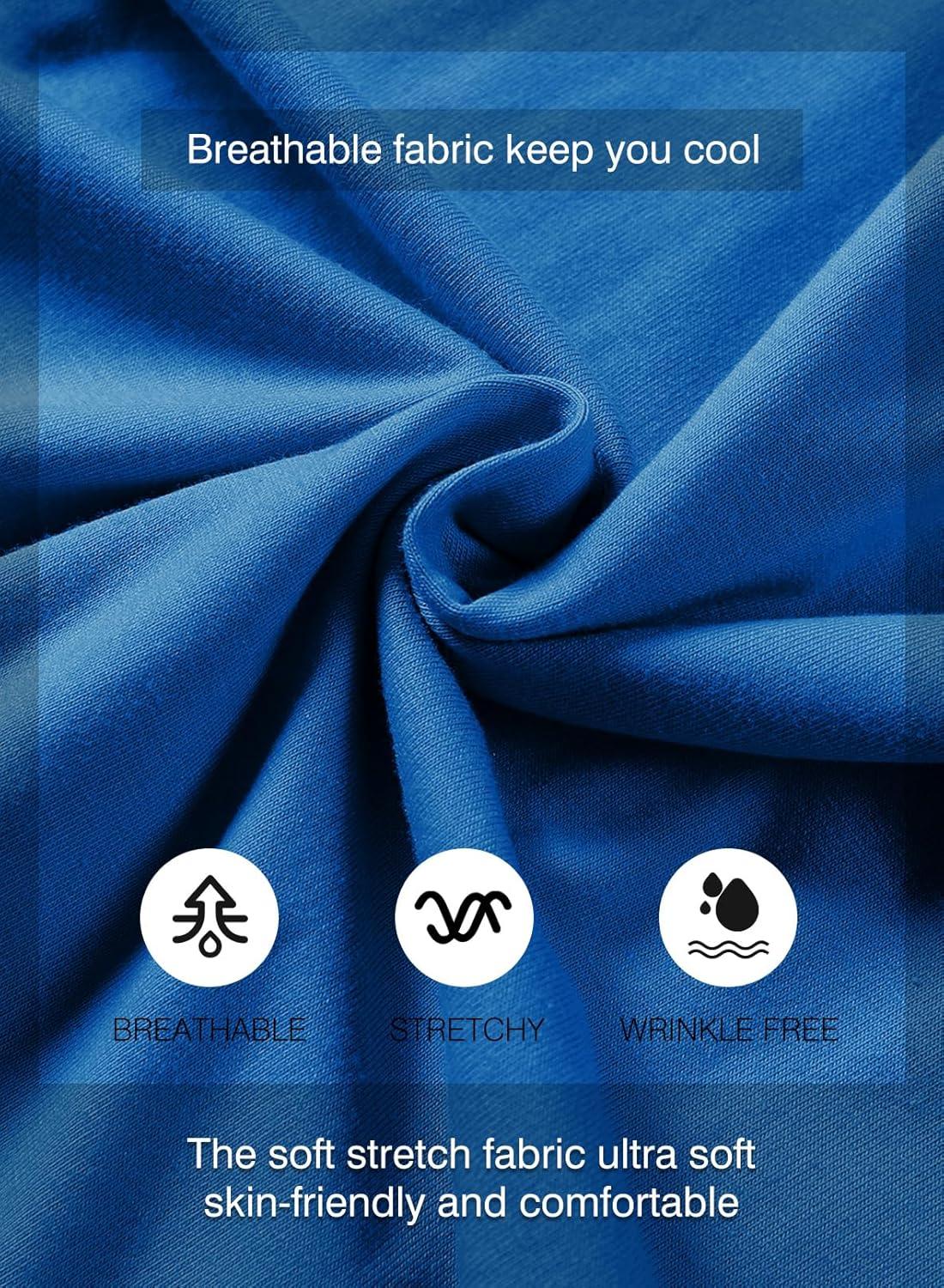 imageJMIERR Mens 3 Pack Cotton Hipster Hip Hop Longline Crewneck TShirtAblackNavy BlueSky Blue