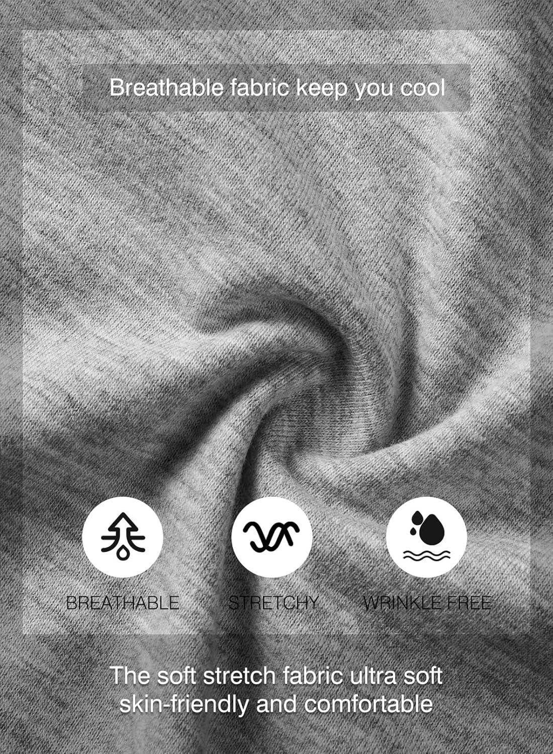 imageJMIERR Mens 3 Pack Cotton Hipster Hip Hop Longline Crewneck TShirtAnavy BlueLight GreySky Blue