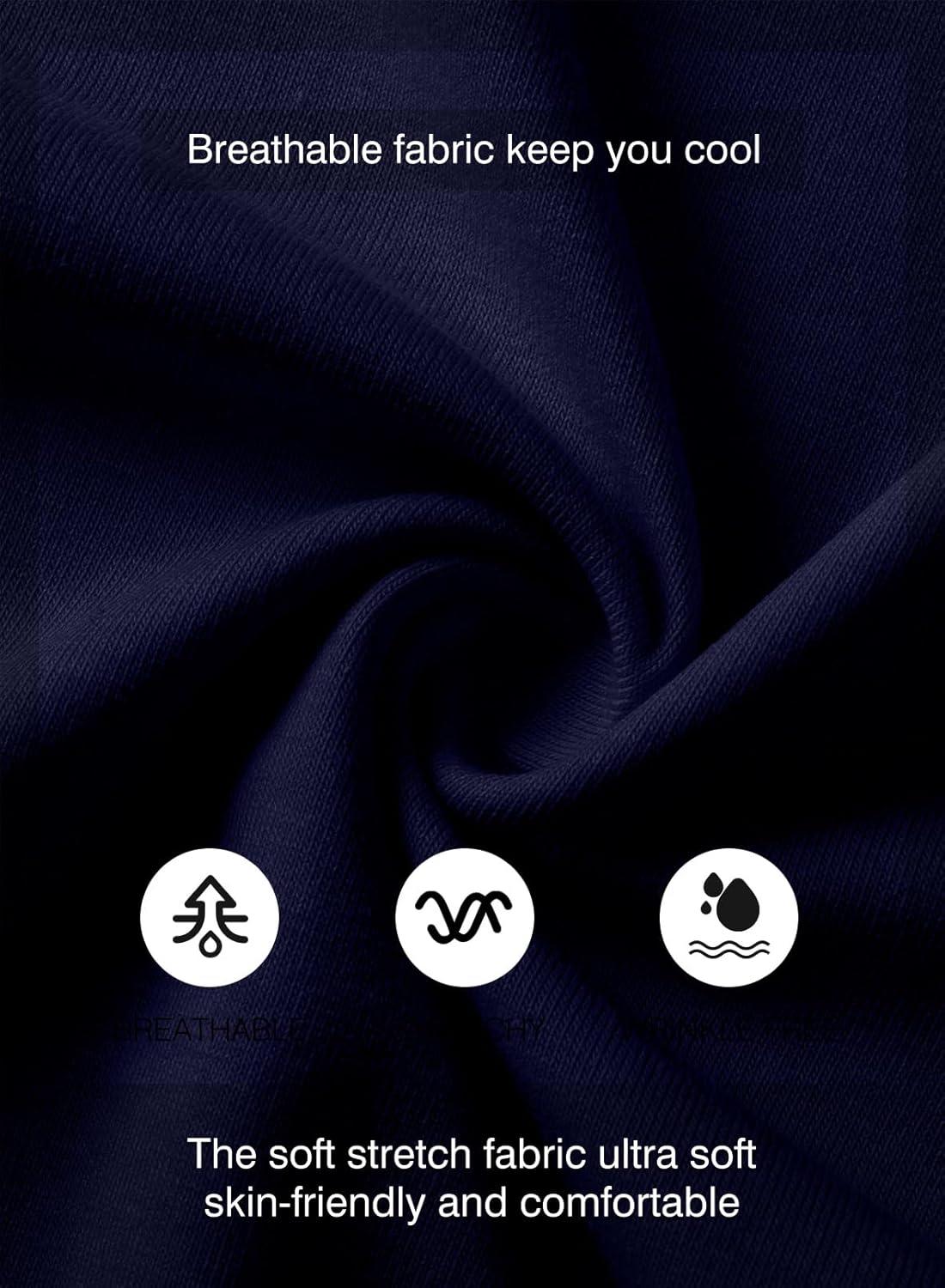 imageJMIERR Mens 3 Pack Cotton Hipster Hip Hop Longline Crewneck TShirtAnavy BlueNavy BlueRed