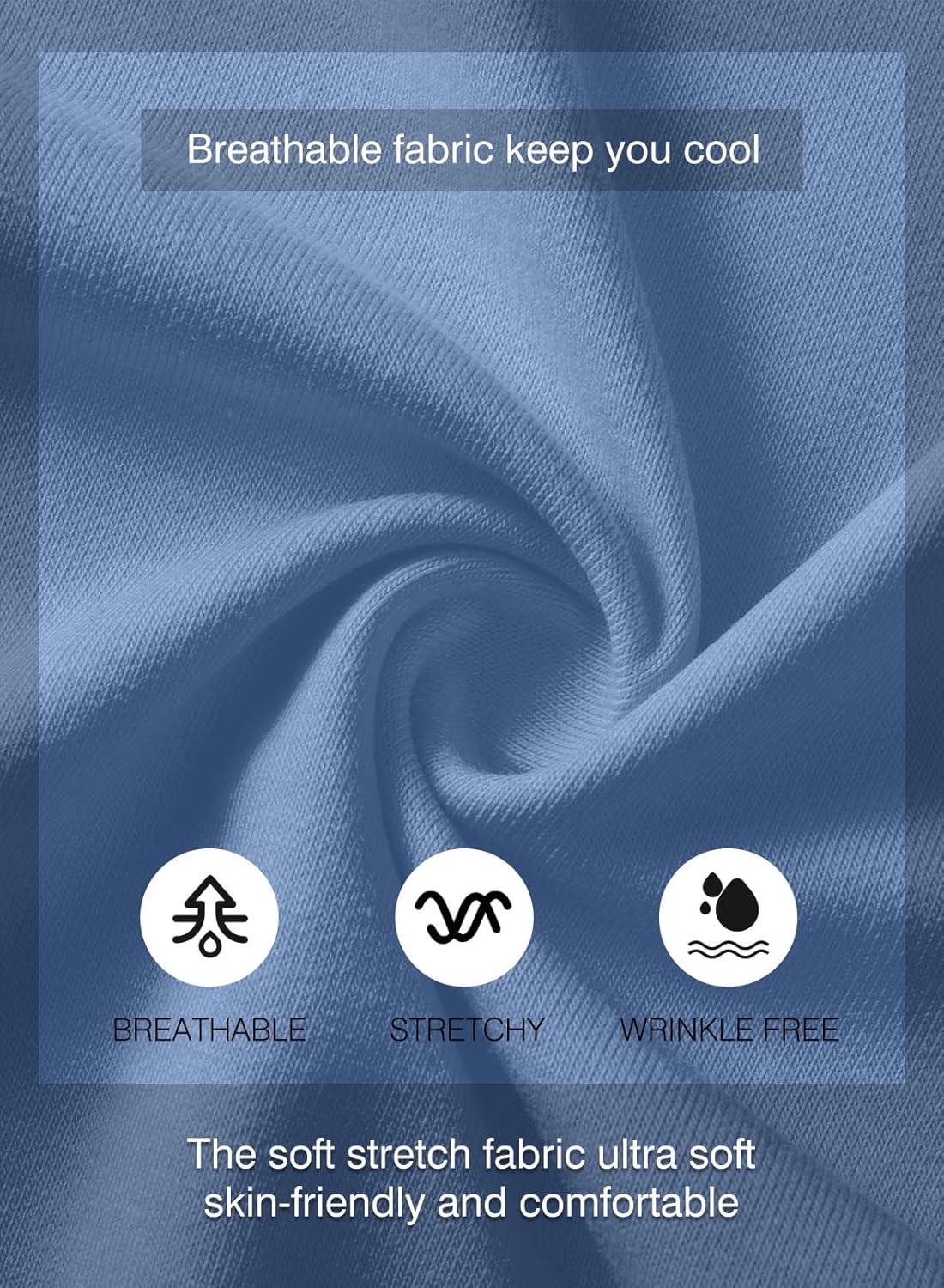 imageJMIERR Mens 3 Pack Cotton Hipster Hip Hop Longline Crewneck TShirtAnavy BlueSky BlueWhite