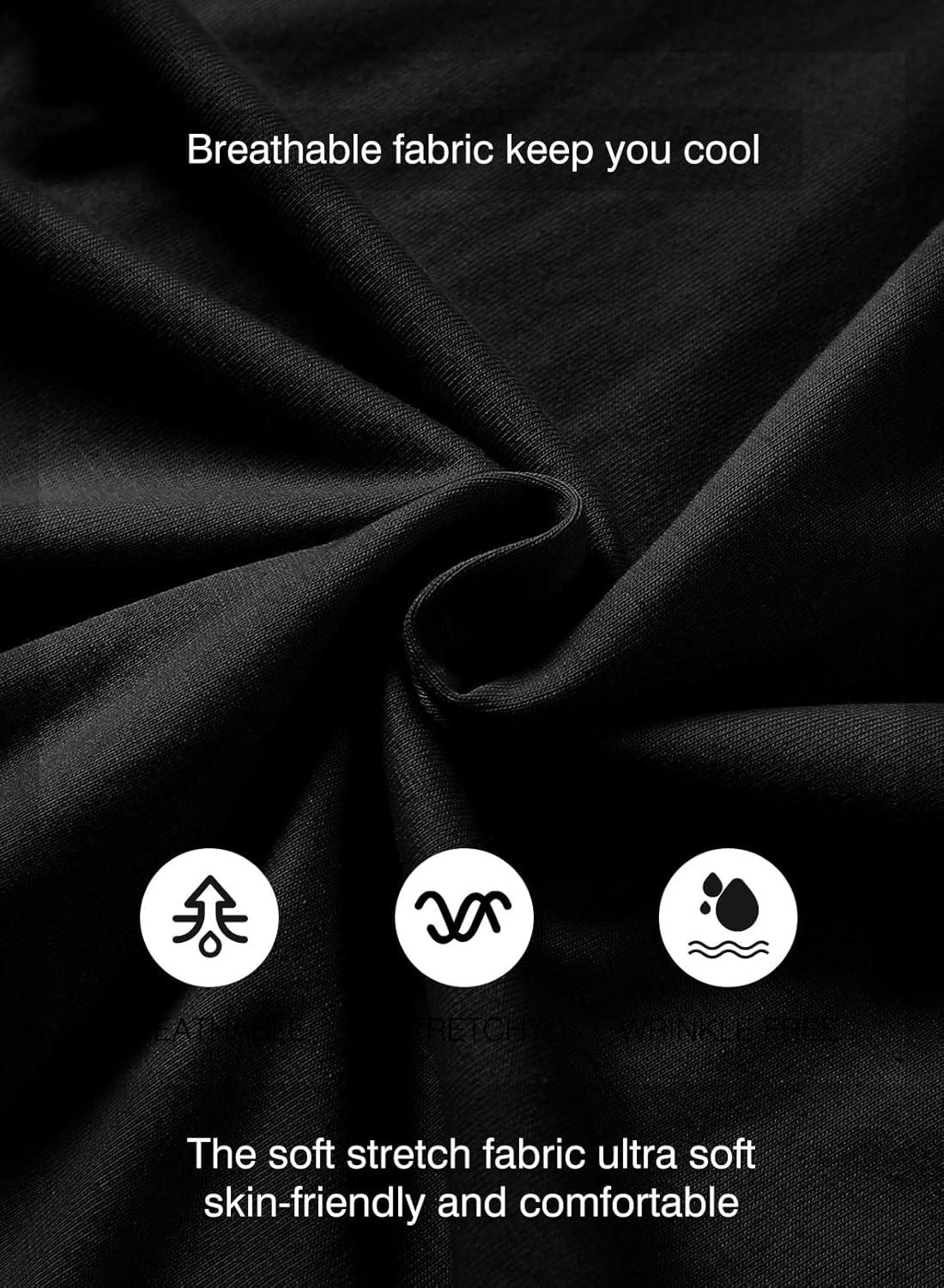 imageJMIERR Mens 3 Pack Cotton Hipster Hip Hop Longline Crewneck TShirtBblackBlackBlack