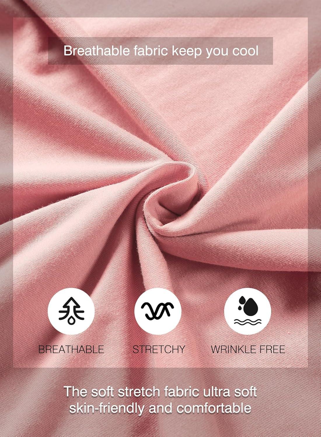 imageJMIERR Mens 3 Pack Cotton Hipster Hip Hop Longline Crewneck TShirtBblackWhiteLight Pink