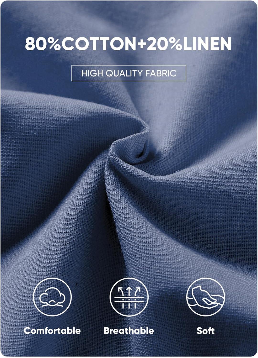 imageJMIERR Mens Casual 5quot 7quot Cotton Linen Shorts Elastic Waist Drawstring Summer Beach Shorts with PocketsIvy