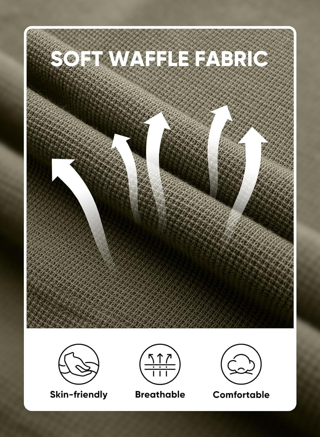 imageJMIERR Mens Casual 5quot 7quot Shorts Waffle Elastic Waist Drawstring Workout Running Jogging Beach Sweat Shorts with PocketsP Green