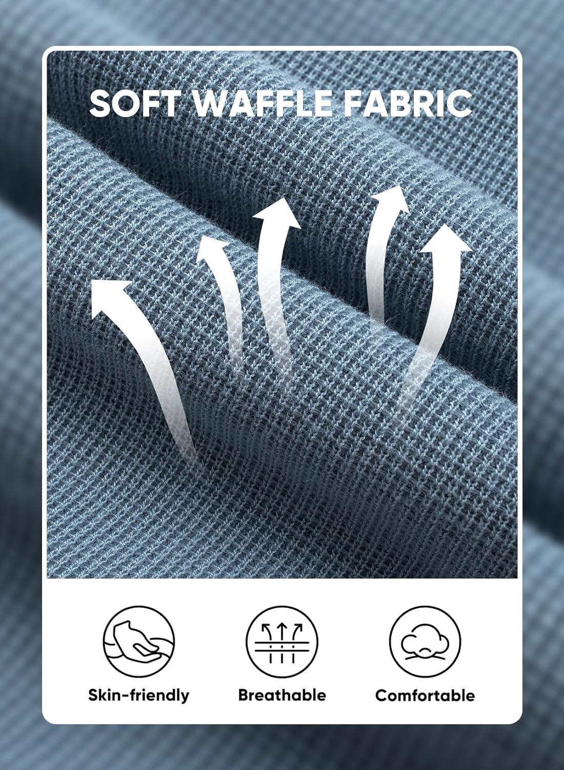 imageJMIERR Mens Casual 5quot 7quot Shorts Waffle Elastic Waist Drawstring Workout Running Jogging Beach Sweat Shorts with PocketsP Sky Blue