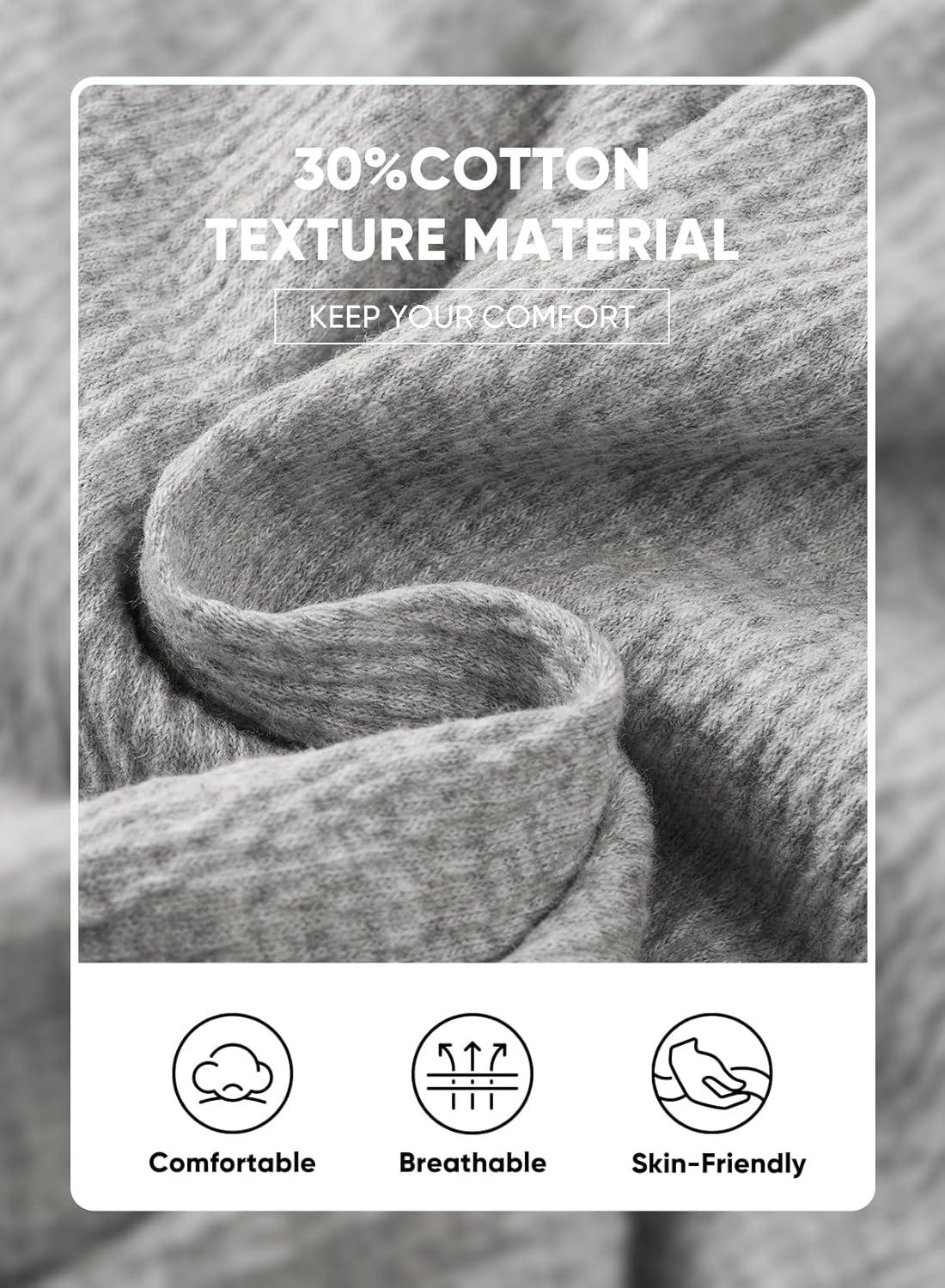 imageJMIERR Mens Casual 7quot Shorts Cotton Elastic Waist Drawstring Summer Texture Stretch Beach Shorts with PocketsGrey