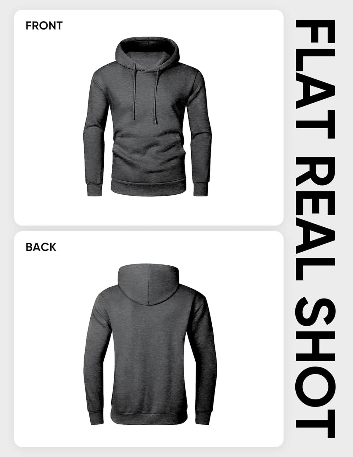 imageJMIERR Mens Casual Cotton Hooded Collar Drawstring Hoodies Pullover Sweatshirts Casual Long Sleeve ShirtsCarbon Grey