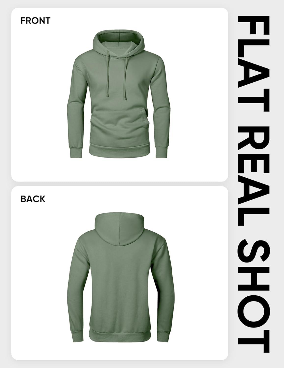 imageJMIERR Mens Casual Cotton Hooded Collar Drawstring Hoodies Pullover Sweatshirts Casual Long Sleeve ShirtsMist Green