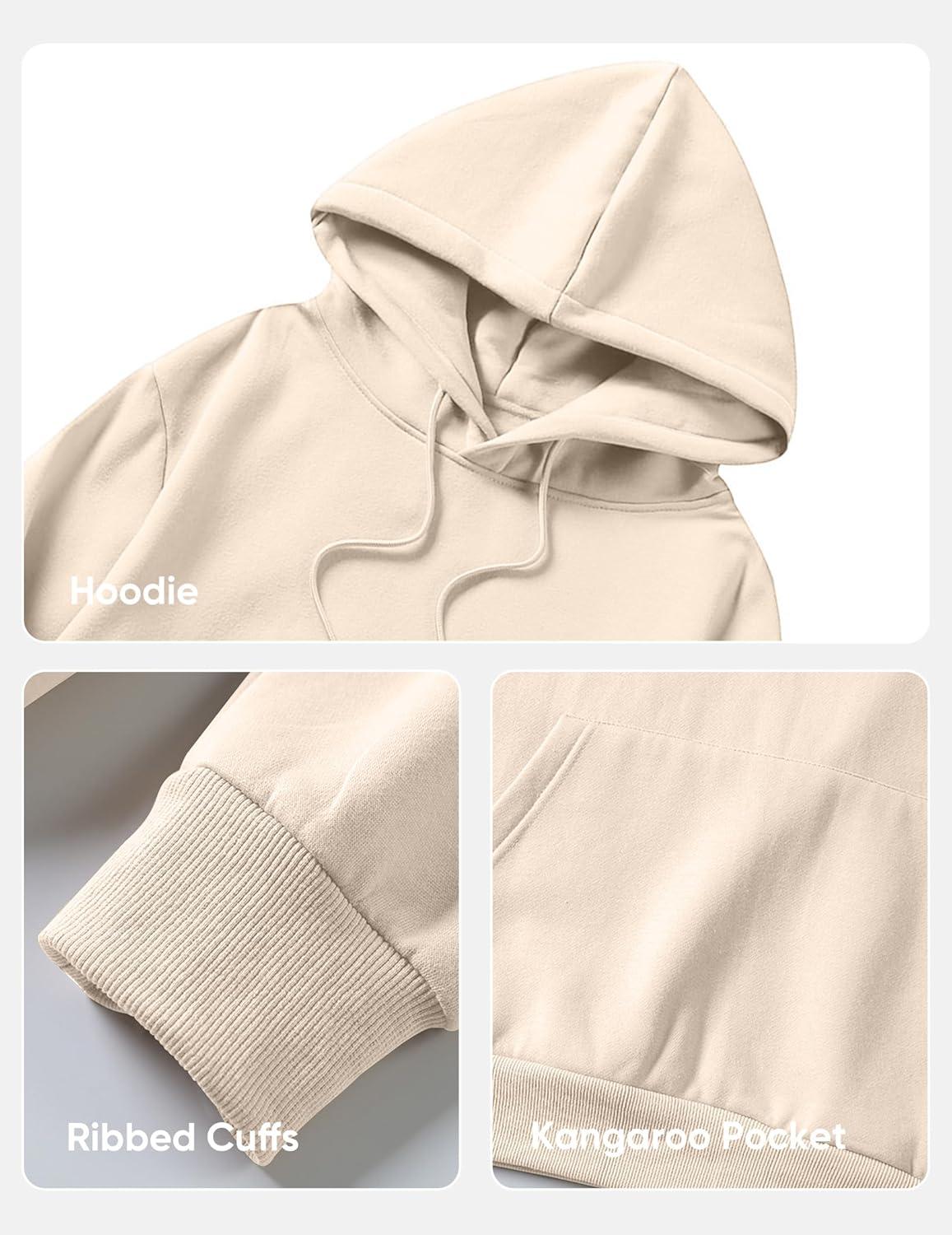 imageJMIERR Mens Casual Cotton Hooded Collar Drawstring Hoodies Pullover Sweatshirts Casual Long Sleeve ShirtsOatmeal