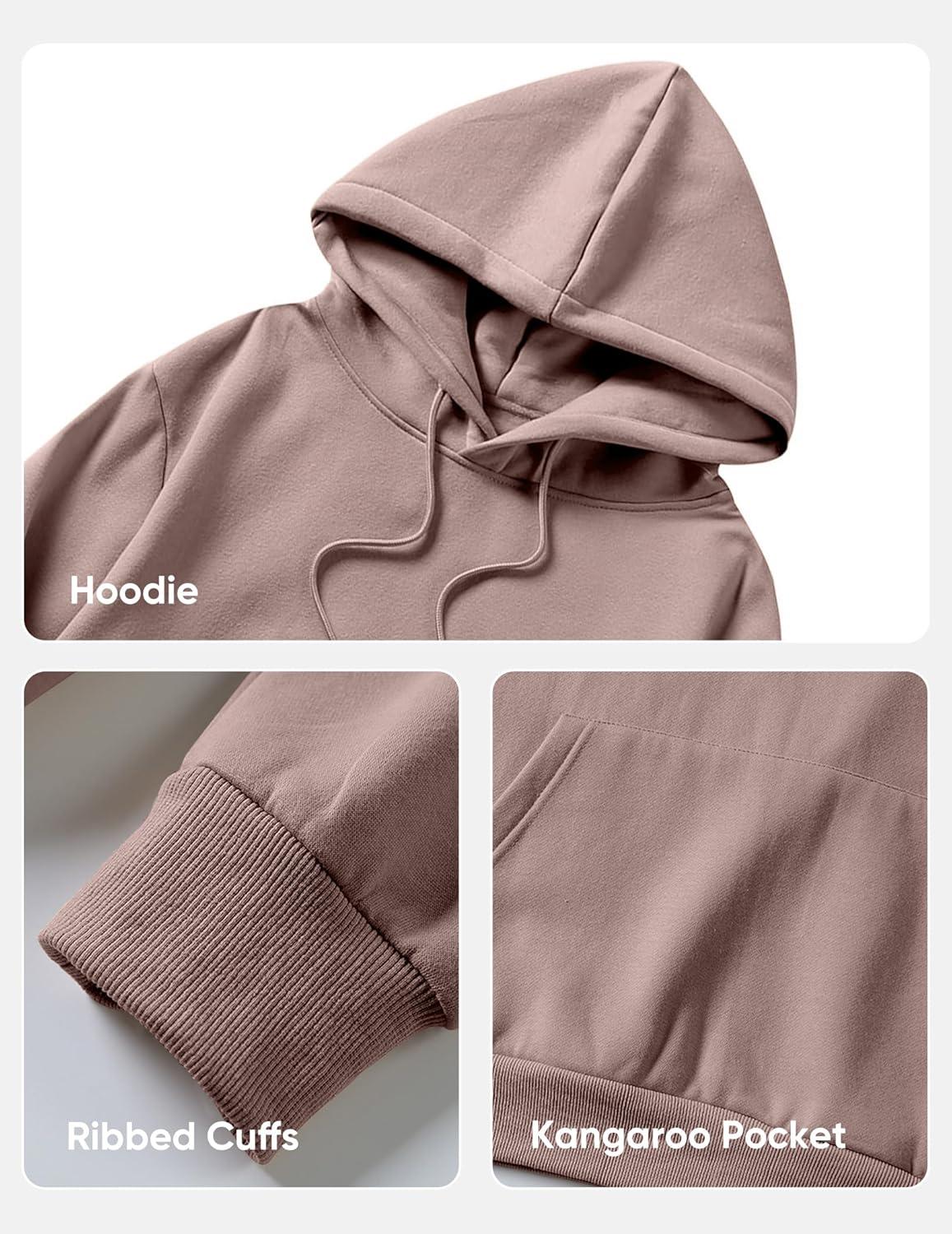 imageJMIERR Mens Casual Cotton Hooded Collar Drawstring Hoodies Pullover Sweatshirts Casual Long Sleeve ShirtsPink