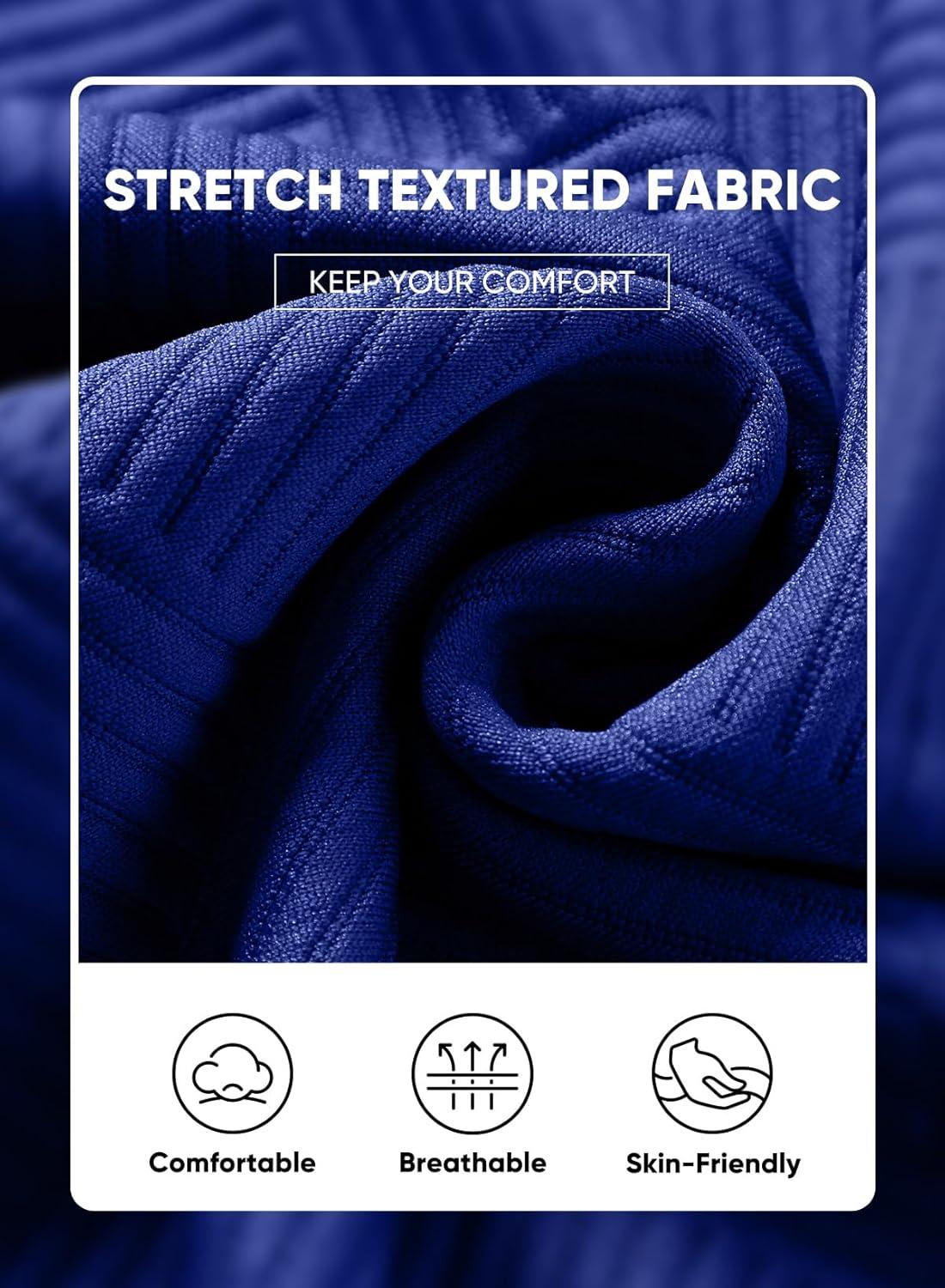 imageJMIERR Mens Casual Short Sleeve T Shirts and Shorts Summer Beach Vacation 2 Piece Outfit Lounge Workout SetsB Dark Blue