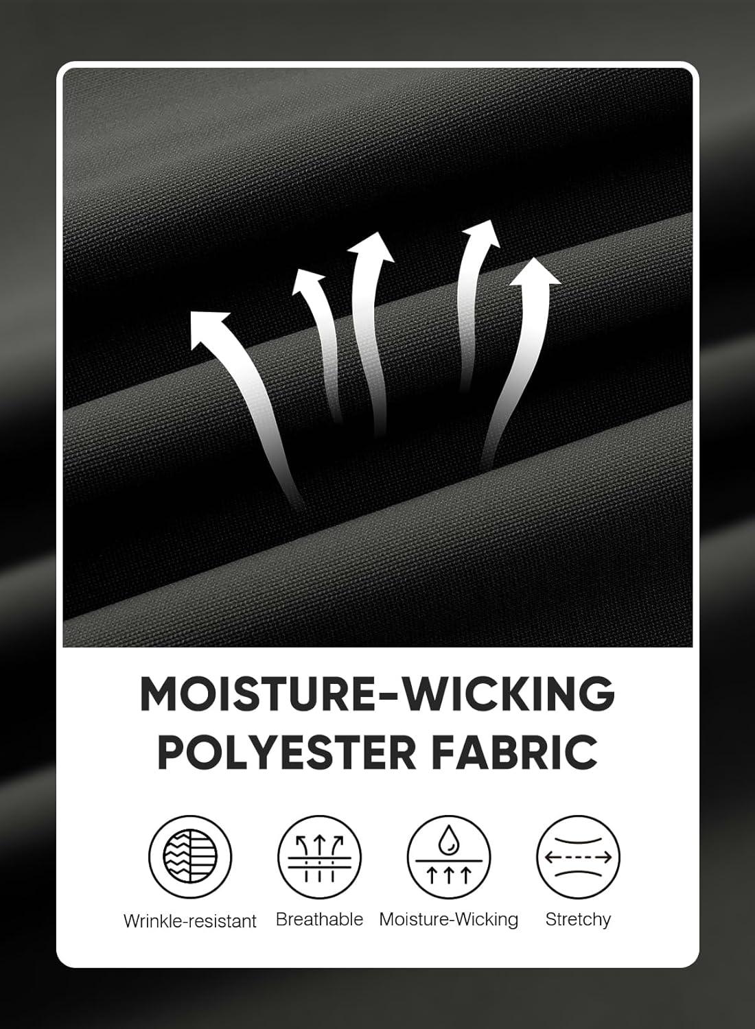 imageJMIERR Mens Chino Shorts Casual Summer 9quot Inch Stretch MoistureWicking Golf Dress Short with Zipper Pocket9 Dark Grey