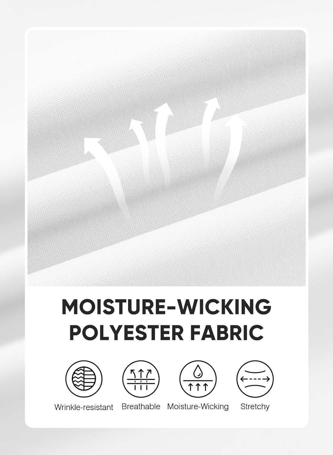 imageJMIERR Mens Chino Shorts Casual Summer 9quot Inch Stretch MoistureWicking Golf Dress Short with Zipper Pocket9 White