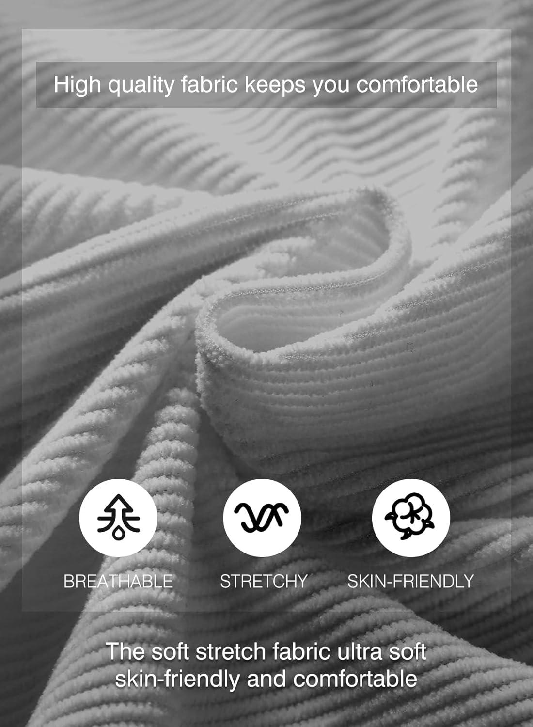 imageJMIERR Mens Corduroy Shorts Casual Elastic Waist Drawstring Lightweight Summer Beach ShortsA2 Grey