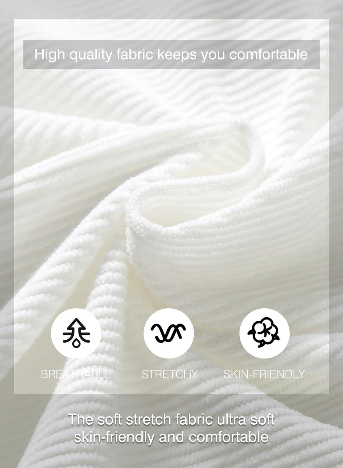 imageJMIERR Mens Corduroy Shorts Casual Elastic Waist Drawstring Lightweight Summer Beach ShortsA2 White