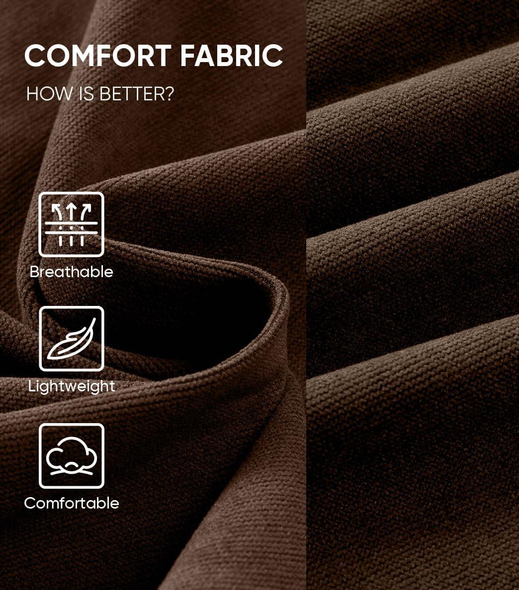 imageJMIERR Mens Corduroy Shorts Casual Elastic Waist Drawstring Lightweight Summer Beach ShortsB Brown