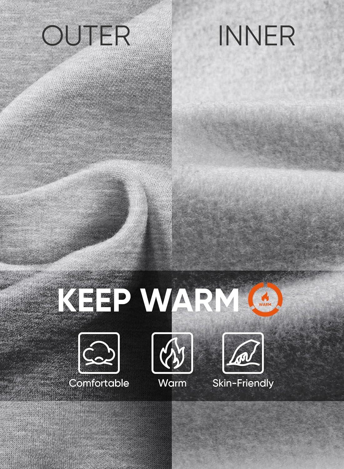 imageJMIERR Mens Fleece Quarter Zip Pullover Sweater Casual Cotton Fall Winter Family Outfit Warm Mock Neck with Pockets1 Grey