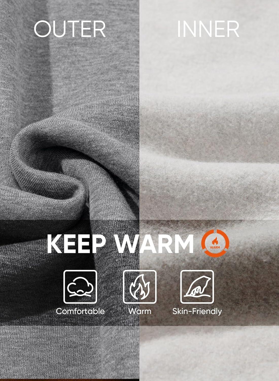 imageJMIERR Mens Fleece Quarter Zip Pullover Sweater Casual Cotton Fall Winter Family Outfit Warm Mock Neck with Pockets1 M Grey