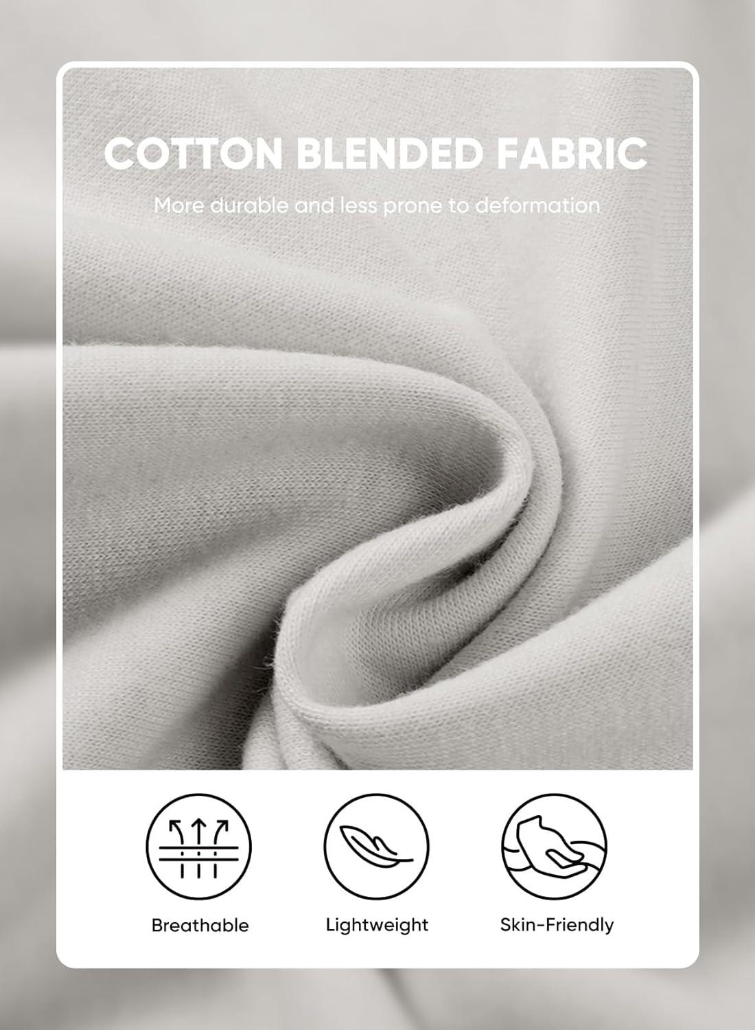 imageJMIERR Mens Gym Shorts Cotton 7quot Running Comfy Workout Shorts Zipper Pocket Sweat ShortsD Grey 01