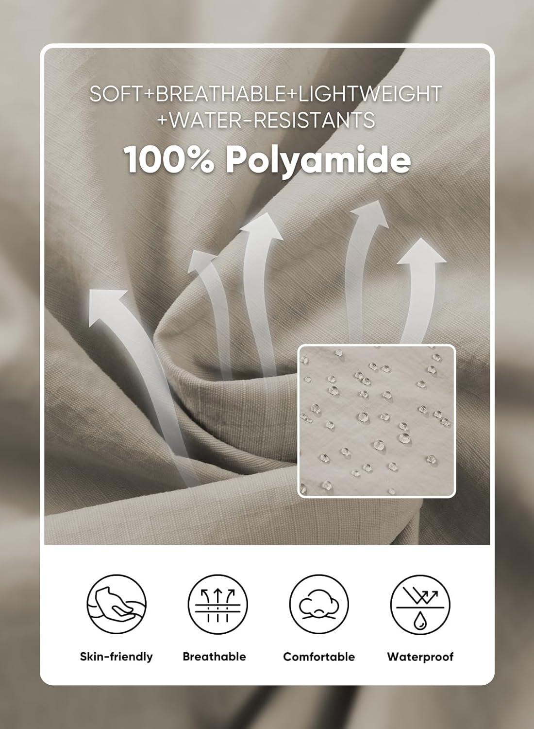 imageJMIERR Mens Hiking Cargo Shorts Casual Stretch Water Resistant QuickDry Lightweight Shorts Mens Golf Shorts with 5 PocketsApricot