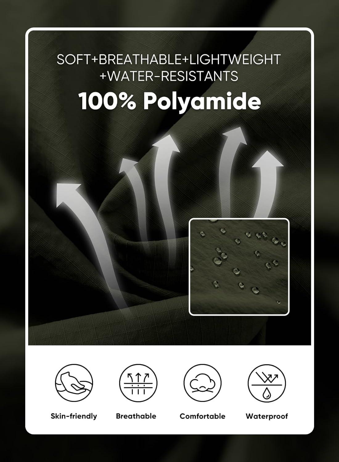 imageJMIERR Mens Hiking Cargo Shorts Casual Stretch Water Resistant QuickDry Lightweight Shorts Mens Golf Shorts with 5 PocketsFour Leaf Clover