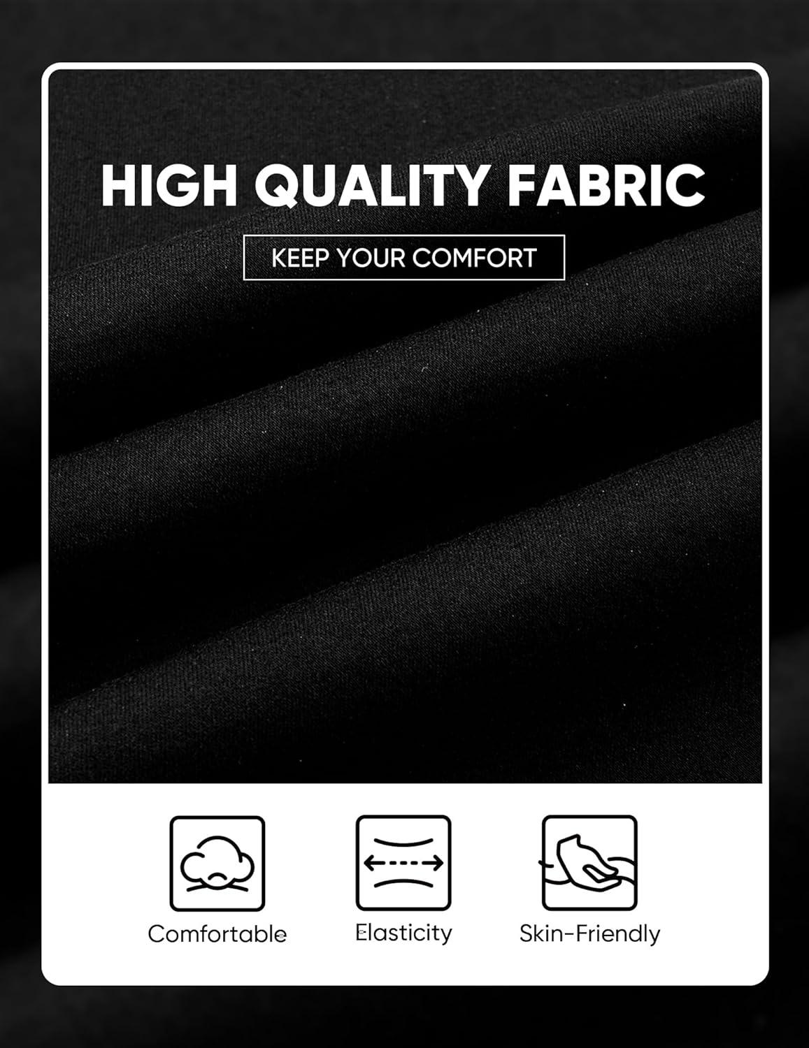 imageJMIERR Mens Jeans Regular Fit Straight Stretch Classic Casual Denim PantsBlack