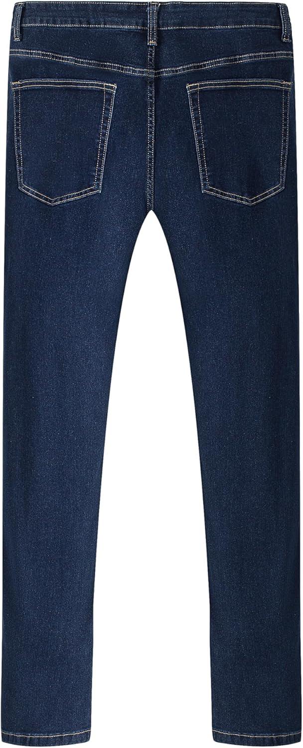 imageJMIERR Mens Jeans Regular Fit Straight Stretch Classic Casual Denim PantsDirty Blue