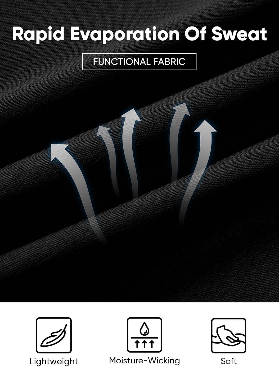 imageJMIERR Mens Running Shorts 7 Inch Lightweight Quick Dry Workout Summer Athletic Gym Shorts with Zipper PocketBlack