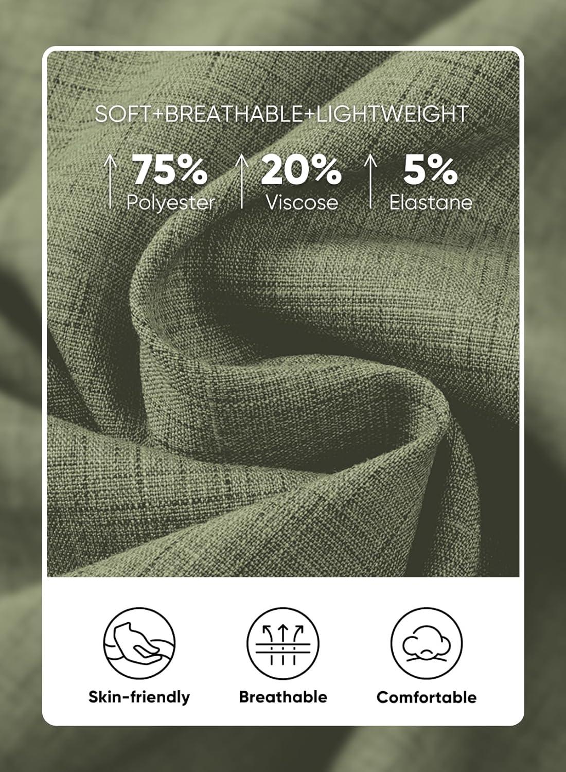 imageJMIERR Mens Short Sleeve Linen Henley Shirts Casual Button Down Shirt Summer Beach Wear with PocketFour Leaf Clover