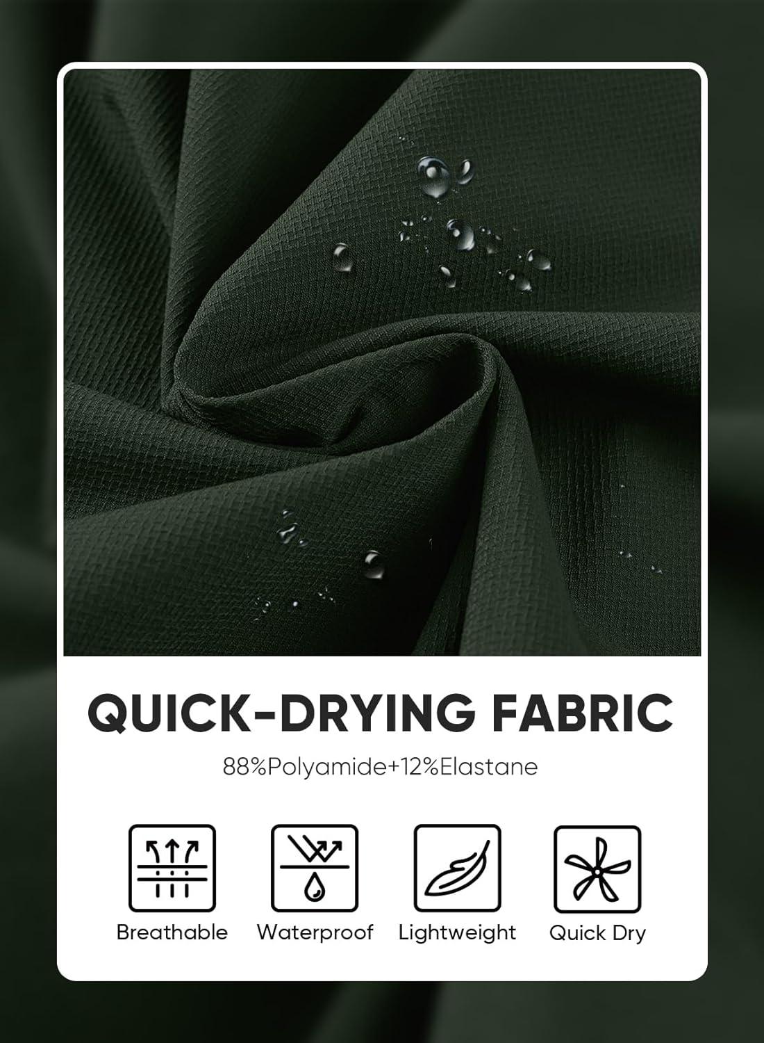 imageJMIERR Mens Shorts Running Athletic Shorts Waterproof Quick Dry 7quot Gym Workout Breathable ShortsB Green