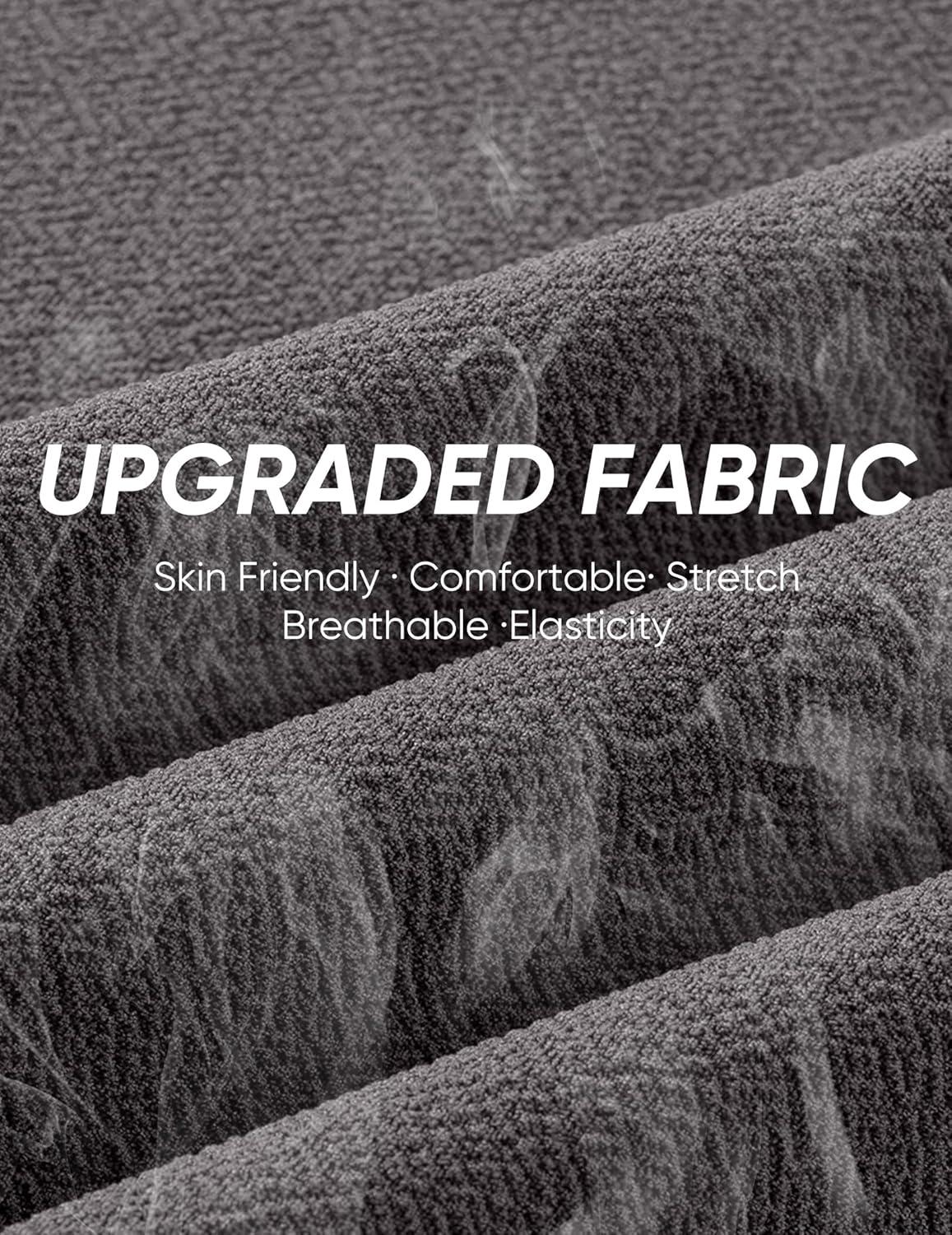 imageJMIERR Mens Textured Track Suits 2 Piece Set with Hoodie Sweatshirt and Sweatpants 2025 Casual Sweatsuit Set Airport OutfitsA Grey