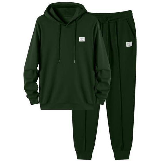 imageJMIERR Mens 2 Piece Outfits Hoodie Sweatshirt Tracksuit ampamp Joggers Sweatpants Sweatsuit SetB Green