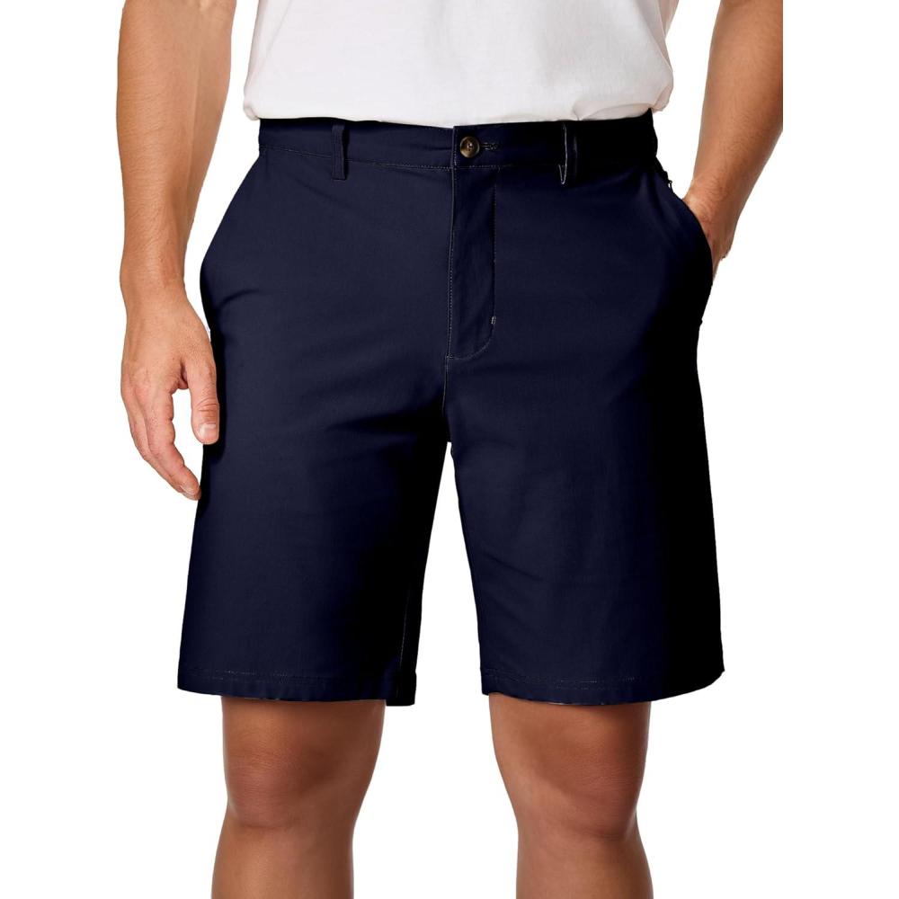 imageJMIERR Mens Chino Shorts Casual Summer 9quot Inch Stretch MoistureWicking Golf Dress Short with Zipper Pocket9 Navy Blue