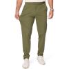 imageJMIERR Mens Casual Elastic Waist Pants Water Resistant QuickDry Lightweight Outdoor Golf Pant with Zipper PocketsOlive Green