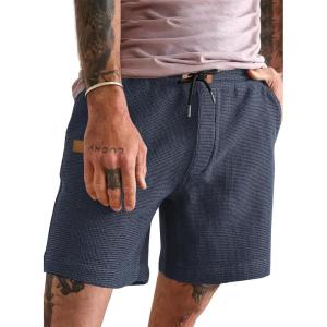 JMIERR Men’s Casual 5″/ 7″ Shorts Waffle Elastic Waist Drawstring Workout Running Jogging Beach Sweat Shorts with Pockets(P Dark Grey)