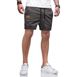 JMIERR Mens Casual Shorts – Cotton Drawstring Summer Beach Stretch Twill Chino Golf Shorts with Pockets(A1 Grey2)