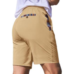 JMIERR Men’s Casual Shorts 5″/ 7″ Drawstring Summer Quick Dry Beach Stretch Waist Athletic Gym Short(7″ B-beige)