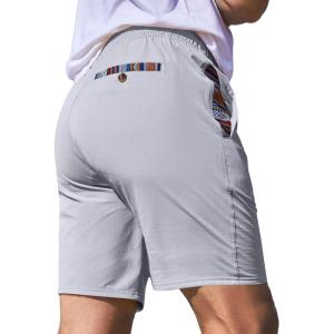 JMIERR Men’s Casual Shorts 5″/ 7″ Drawstring Summer Quick Dry Beach Stretch Waist Athletic Gym Short(7″ C-light Grey)