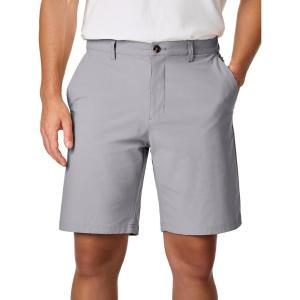JMIERR Men’s Chino Shorts Casual Summer 9″ Inch Stretch Moisture-Wicking Golf Dress Short with Zipper Pocket(9″ Grey)