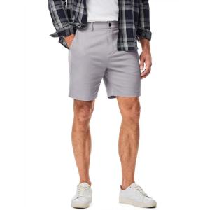 JMIERR Men’s Classic-Fit 7″ Chino Short Summer Stretch Waist Cotton Twill Casual Dress Shorts with Pockets(7″ Grey)