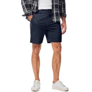 JMIERR Men’s Classic-Fit 7″ Chino Short Summer Stretch Waist Cotton Twill Casual Dress Shorts with Pockets(7″ Z Dark Blue)