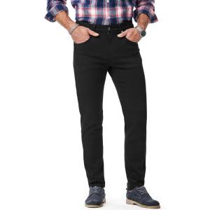 JMIERR Men’s Jeans Regular Fit Straight Stretch Classic Casual Denim Pants(Black)