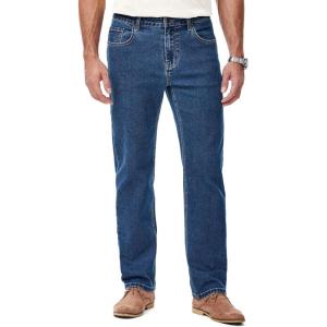 JMIERR Men’s Jeans Regular Fit Straight Stretch Classic Casual Denim Pants(Navy Blue)