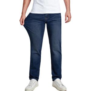 JMIERR Men’s Stretch Jeans Regular Fit Straight Leg Casual Denim Pants(Dirty Blue)