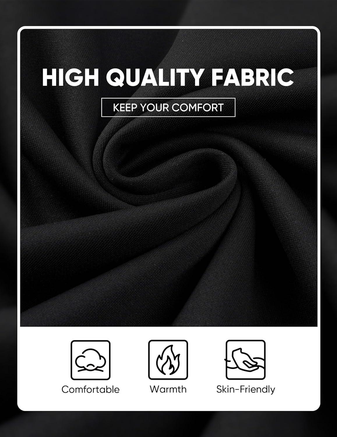 imageJMIERR Mens 2 Piece Casual Outfits Quarter Button Lightweight Sweatshirt Tracksuit ampamp Joggers Sweatpants Sweatsuit SetBlack