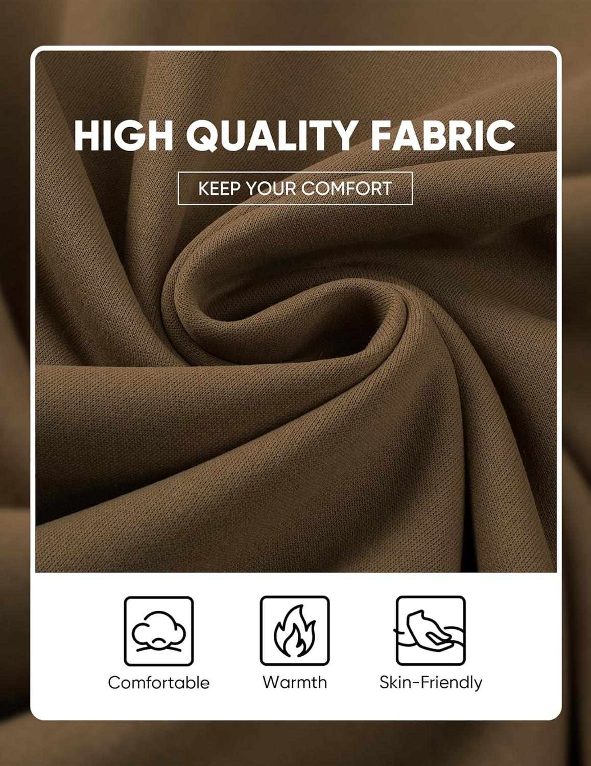 imageJMIERR Mens 2 Piece Casual Outfits Quarter Button Lightweight Sweatshirt Tracksuit ampamp Joggers Sweatpants Sweatsuit SetKhaki