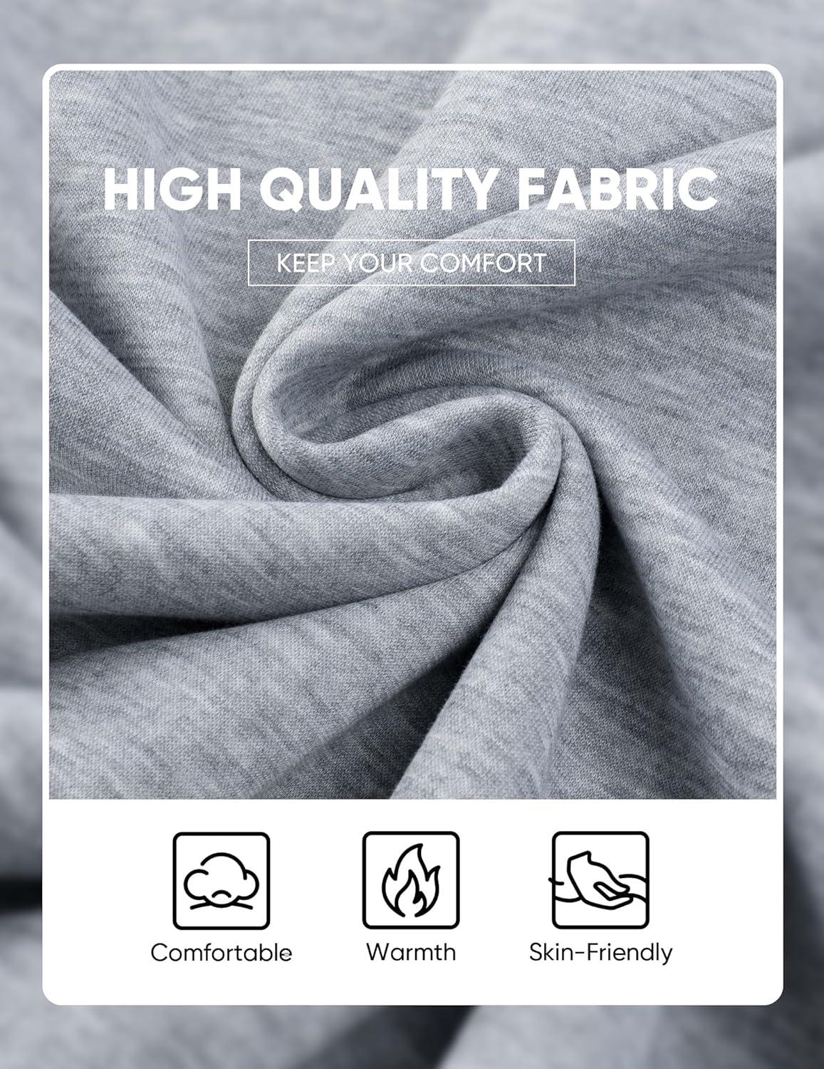 imageJMIERR Mens 2 Piece Casual Outfits Quarter Button Lightweight Sweatshirt Tracksuit ampamp Joggers Sweatpants Sweatsuit SetLight Grey