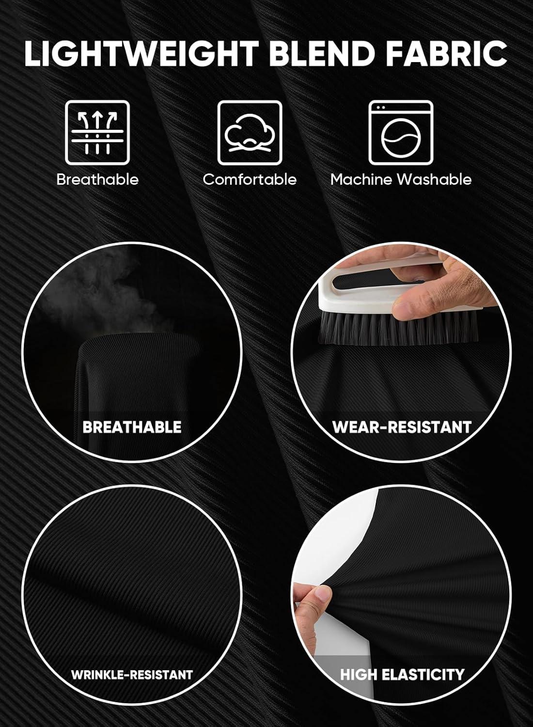 imageJMIERR Mens 2025 Fall Fashion Casual Henley Shirt Long Sleeve Slim Fitted Shirts Curved Hem for Athletic Gym Workout0 Black